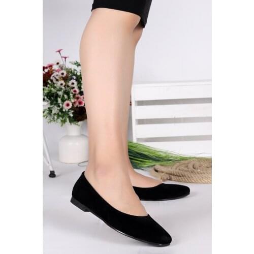 Woggo Pnt 439044 Suede Casual Women 'S Ballerina Shoes