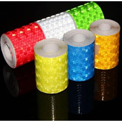 1 Roll 3M Car Reflective Tape Sticker Safety Mark Car Styling Self Adhesive Warning Tape Motorcycle Bicycle Film Decoration Tool