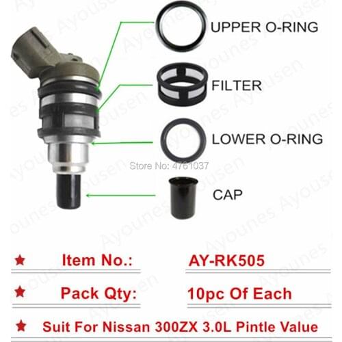 10sets For Nissan 300ZX Pintle Valve Fuel Injector Repair Kits Top Quality Free shipping For AY-RK505