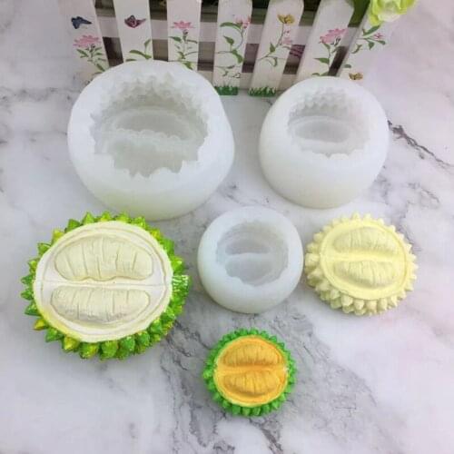 3D simulation of durian silicone mold fruit mousse chocolate fruit cheese ice cream French dessert baking tool