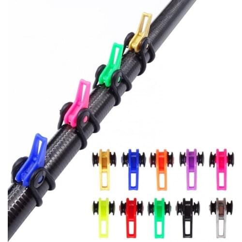 50%HOT 10Pcs Portable Fishing Rod Hooks Holder Lure Bait Hanger Device Gear Tackle