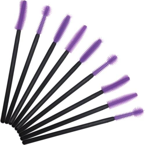 500Pcs Disposable Wands Silicone Eyelash Brushes Eyebrow Silicone Brush Mascara Wand Applicator Eyelash Comb Makeup Tool