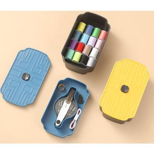Household Sewing Box Set Needle Thread Storage Package Needlework Hand Sewing Needle Kit Clothes Small Sewing Portable Tool