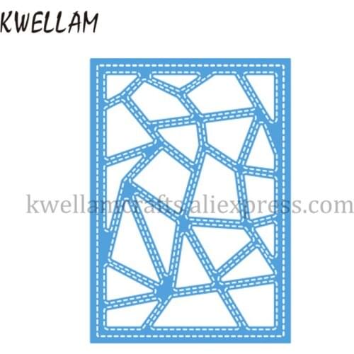 Geometric Patterns Metal Die cutting Dies For DIY Scrapbooking Photo Album Embossing Folder KW8041603
