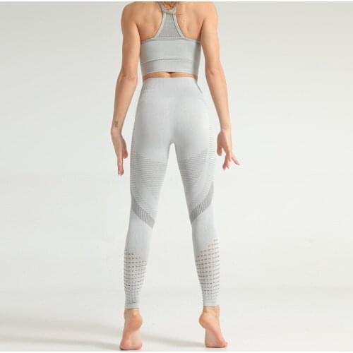 2 Piece Gym Set Sports Bra and Leggings Jogging Women Gym Set Clothes Seamless Workout Sports Tights Women Fitness Sports Suit