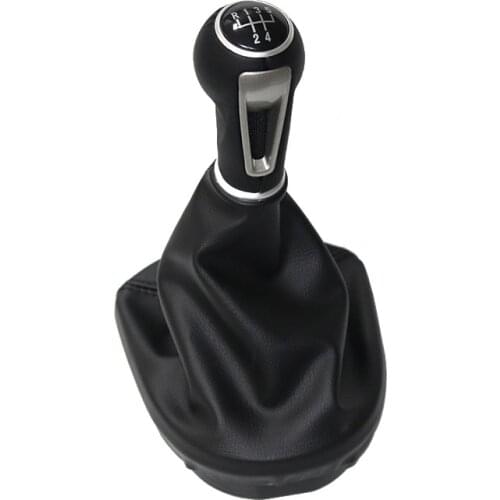 Leather Car Shift Gear Knob Lever Gaitor Boot Cover For Seat Altea Leon II Toledo III 2004-2012
