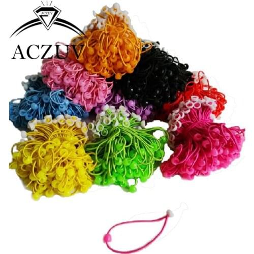 1000PCS Beaded with Hood Hair Band Elastic Childrens Jewelry DIY Dedicated Kids Hair Jewelry Accessories