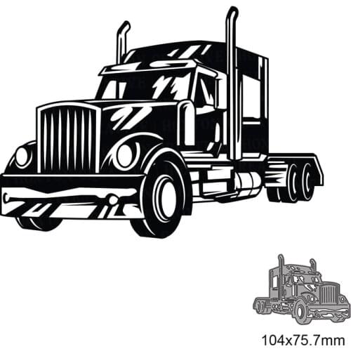 Cool Car Metal Cutting Dies for DIY Scrapbook Embossing Album Paper Card Craft Folder Decorative 2021 New