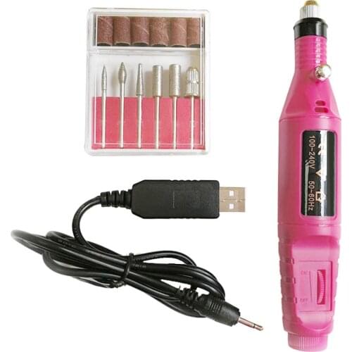 Mini Manicure Grinding Machine Kit Remove Dead Skin Nail Polisher Nail Art Excellent Motor with Low Noise Powerful