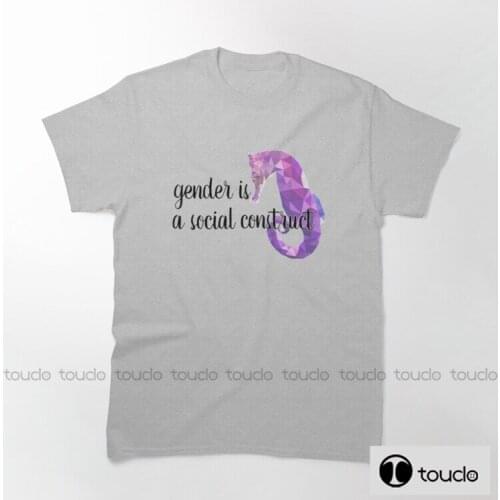 New Gender Is A Social Construct Fashion Men Printed T Shirts Biker T-Shirt Male Cotton Short Sleeve Tee Shirt Unisex