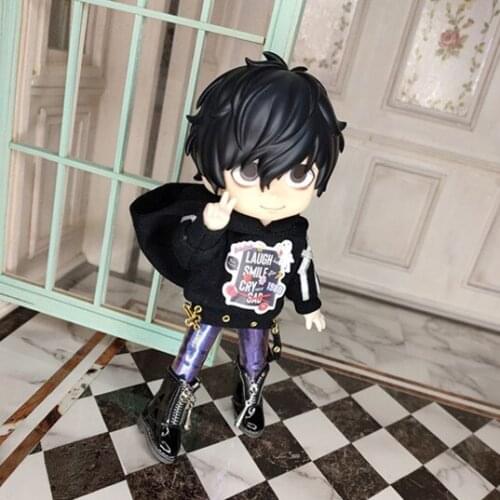 Ob11 doll shoes bjd shoes cowhide copper buckle leather boots for obitsu11,GSC clay,body9,YMY,1 / 12BJD doll Accessories boots