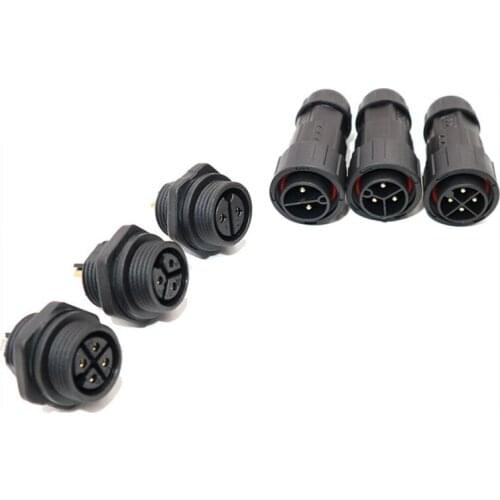 Panel Male and Female plug M19 Assembled Waterproof Electrical Cable Connector Plug Socket Connectors 2 3 4 5 Pins IP68