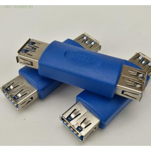 USB 3.0 USB 2.0 Female to A Female Adapter USB3.0 AM to AF Coupler Connector Extender Converter for Laptop PC 500pcs/lot