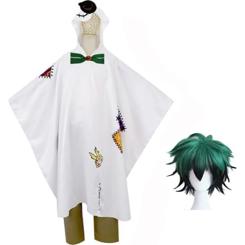 Halloween Hooded Cloaks Halloween Cosplay Costume Suits Outfits Unisex Party Costume Includes Pants Headwear Pumpkin Bow Tie