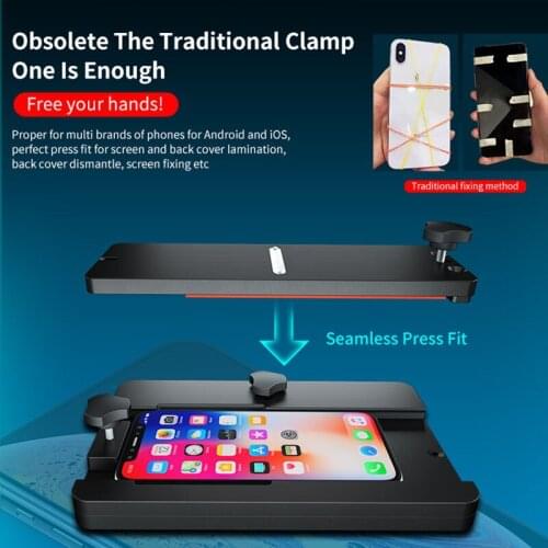 JC Aixun Phone Glass Removal Kit Adjustable Fixed Fixture LCD Screen Refurbishing Pressure Mould Disassemble Press Mold FT-08