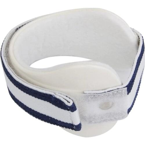 1pc Adjustable Tennis Elbow Support Epicondylitis Clasp Pain Relief White (M)