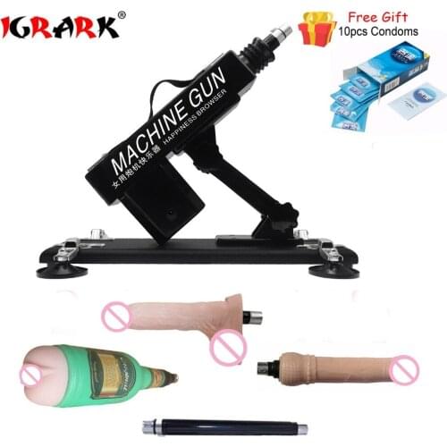 IGRARK Sex machine For Woman Masturbation Pumping Sex Gun Adjustable Speed Love Machines For woman With Vaginal Cup Sex Products