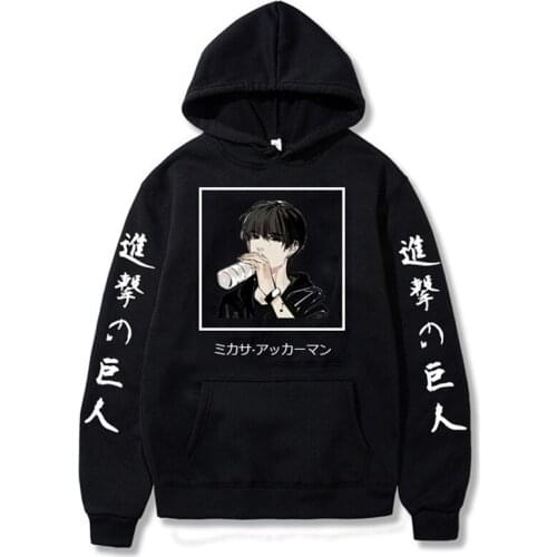 2021 Anime Attack On Titan Long Sleeve Hoodie Sweatshirt Men Women Tops Pullover Unisex Streetwear Casual Plus Size Clothes