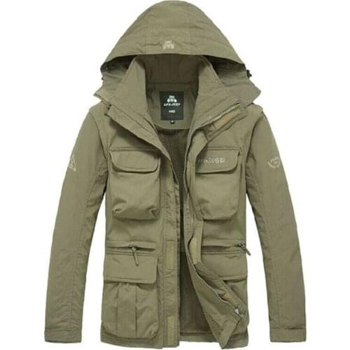 UETEEY Hooded Jackets For Men
