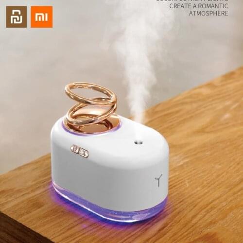 Xiaomi youpin Suspended double ring humidifier creative usb colorful large capacity desktop home air humidifier decorations