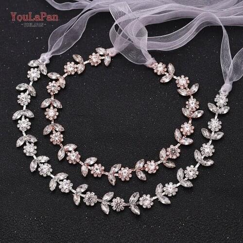 YouLaPan Bridal Headpieces Bridal Hair Accessories for Adult Rhinestone Bridal Tiara Crown Crystal Bridal Headband HP309