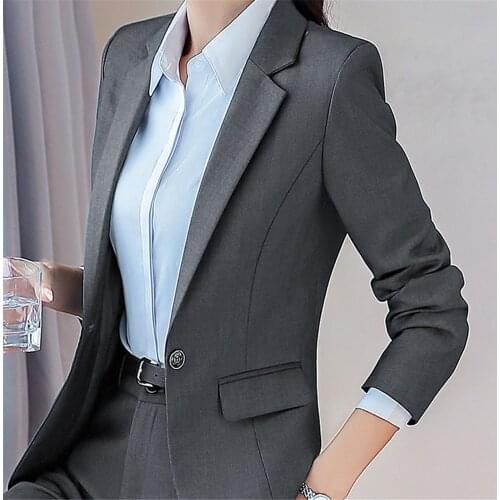 Business Suit For Women Work Skirt Suits Ol 2 Piece Set Interview Suit Set Uniform Slim Blazer And Mini Skirt Office Lady Suits