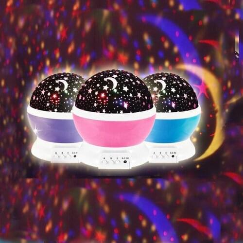 Starry Sky Projector Galaxy Night Lights Star Moon Projector LED Rotating Night Lamp For Children Bedroom Decoration Baby Gifts