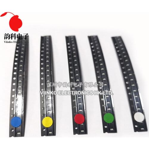 100pcs 0603 SMD LED White Red Blue Yellow Green Orange Warm White Pink Purple RGB Light Emitting Diode