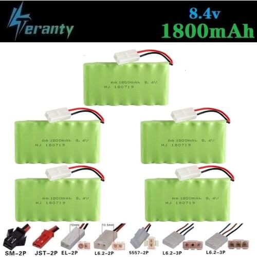 M Model ) 8.4v 1800mah NiMH Battery For Rc toy Car Tanks Trains Robot Boat Gun Ni-MH AA 700mah 8.4v Rechargeable Battery 5Pcs