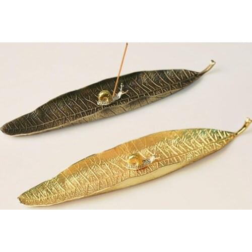 50% Hot Sales!!! Incense Holder Ash Catcher Long Leafed Censer Meditation Home Decor Accessories