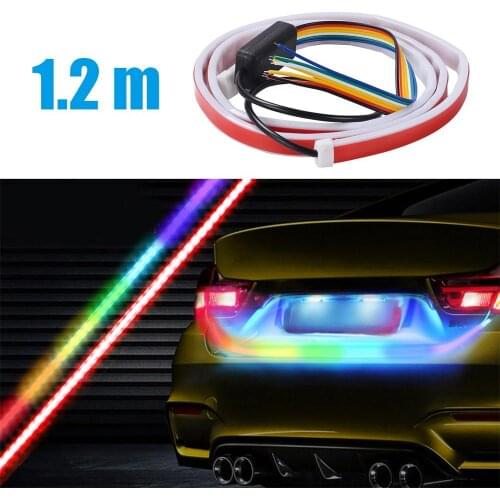 Car Led Strip Trunk Tail Brake Turn Signal Lights Automobile Decoration Tailgate Accessories Led Strip Light Car Light Assembly