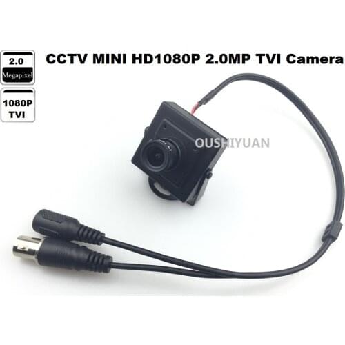 CCTV HD TVI HD 1080P 2.0MP Lens 3.6mm Mini box CCTV Security Mini TVI 2.0MP Camera