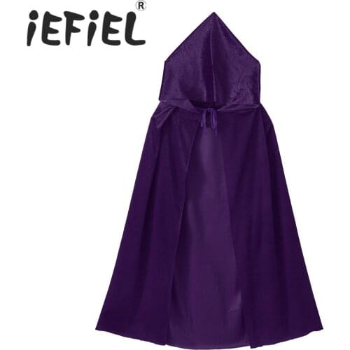 Kids Unisex Halloween Cosplay Performance Cloak Hooded Casual Soft Cloak for Cosplay Costumes Carnival Themed Party Roleplay