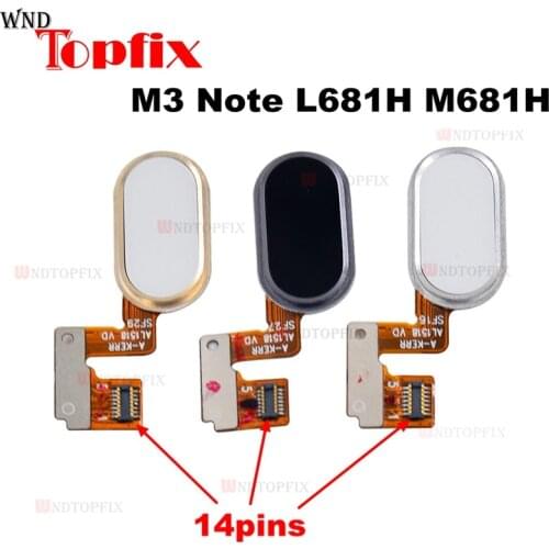 For Meizu M3 Note Home Button Fingerprint Ribbon Identification Sensor Flex Cable For Meizu M3 Note L681H Home Button