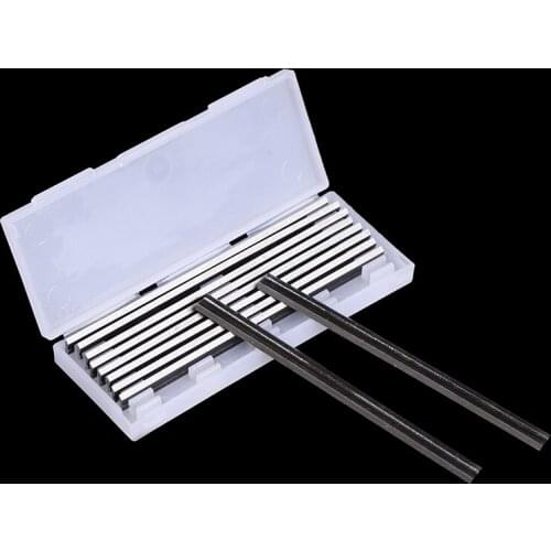 High Quality 10Pcs/set 82mm Carbide Planer Blades For Cutting Soft Hard Woods Ply-wood Board