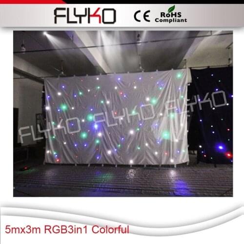 Halloween CE ROHS Flyko stage LED fun stars curtain background wall