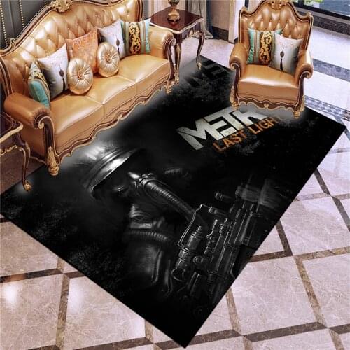 Gaming gamer Metro 2033 Anti Slip Welcome Entrance Doormats Floor Mats for Kids Baby Adults Living Room Bedroom Carpet