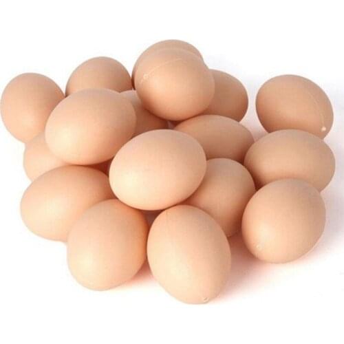 Fake Dummy Egg Hen Poultry Chicken Joke Prank Plastic Eggs Party Decor Novelty Toy for Kids DIY