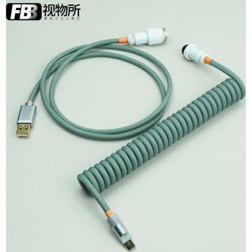 FBB Cables Customized IQUNIX Avocado F96 Customized Mechanical Keyboard Data Cable Weaving for GMK Theme SP Keycap Line Type C