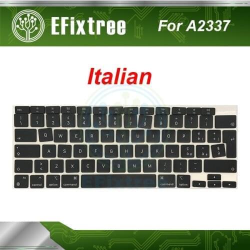 10pcs Laptop New A2337 Key Keycap Keys Cap Italian Repair For Apple Macbook Air Retina 13" M1 EMC 3598 2020 Year