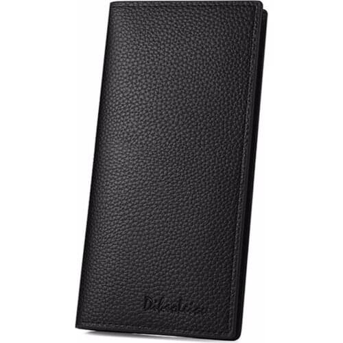 Dilcolciou Mens Italian Leather Wallet-Card Holder High Quality for Men Carteira Masculina Кошелек Мужской