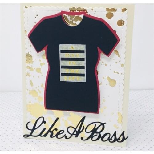 T-Shirt Metal Cutting Dies or Stamp for DIY Scrapbooking/photo album Decorative Embossing DIY Paper Cards