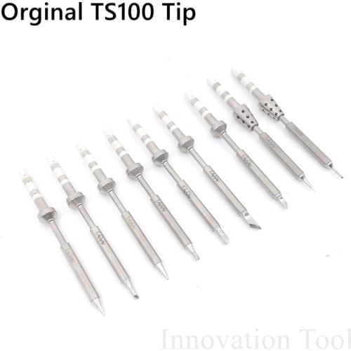 Original TS100 Soldering Iron Tip Replacement Bit Heater Head B2 BC2 I C4 D24 K Ku ILS C1 Lead Free