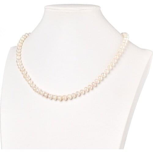 Natural 7*8mm Fershwater Natural Pearls Necklaces18inch Pearls Bracelets 7.5inch and Earrings Diy jewel for Noble Women H522