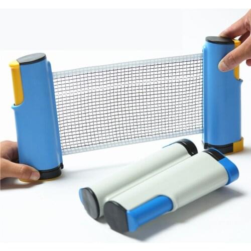 New Creative Portable Table Tennis Net Anywhere Retractable Ping Pong Postnet Rack for Any Table Home Gyms Exercise Equipments