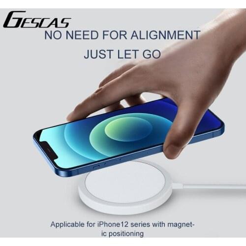 GESCAS New Wireless Charging For Phone 12 Smartphones Wireless Charger For Phone 12 Pro Magnetic Attraction Wireless Charger