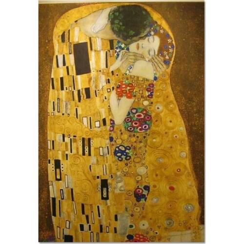 Gustav Klimt Poster Cloth Silk Poster Home Decoration Wall Art Fabric Poster Print 40X60cm.50X75cm,60X90cm