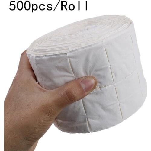 Nail Wipe Pad White Nail Polish Gel Makeup Remover Wipes Nail Tips Manicure Cleaning Wipes Paper Swabs