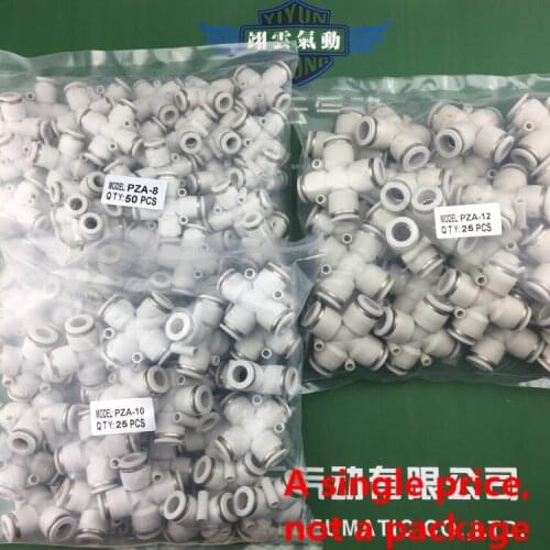 Connector PZA4 PZA6 PZA8 Pneumatic Cross four connection Goods in stock