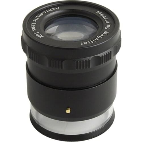 HD Magnifier tool With Led Lights 10X Magnification Loupes Magnifying with Scale Precision Calibration